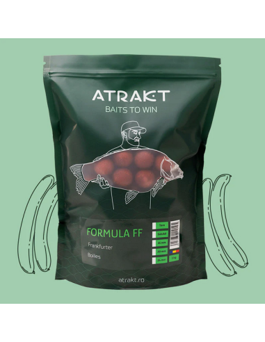 Boilies de Nadit Atrakt Formula FF, Frankfurter, Solubil, 1kg