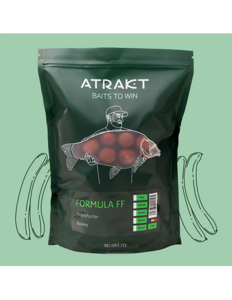 Boilies de Nadit Atrakt Formula FF, Frankfurter, Solubil, 1kg Boilies de Nadit Atrakt Formula FF, Frankfurter, Solubil, 1kg