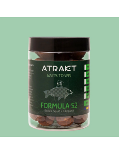 Boilies de Carlig Atrakt Formula S2, Squid & Strawberry, Solubil, 160g