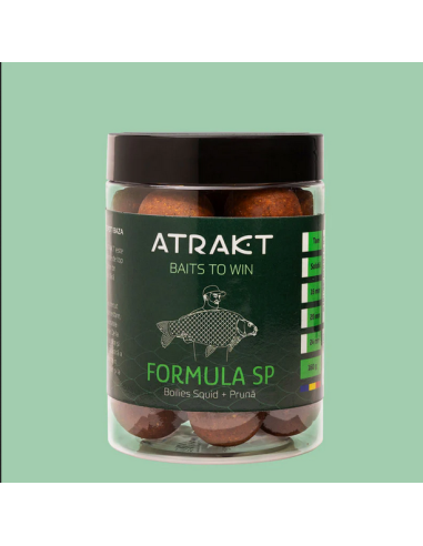 Boilies de Carlig Atrakt Formula SP, Squid & Plum, Solubil, 160g