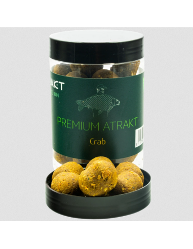 Boilies de Carlig Atrakt Premium Dumbell, Crab, Tare, 160g