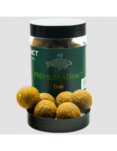 Boilies de Carlig Atrakt Premium, Crab, Tare, 160g