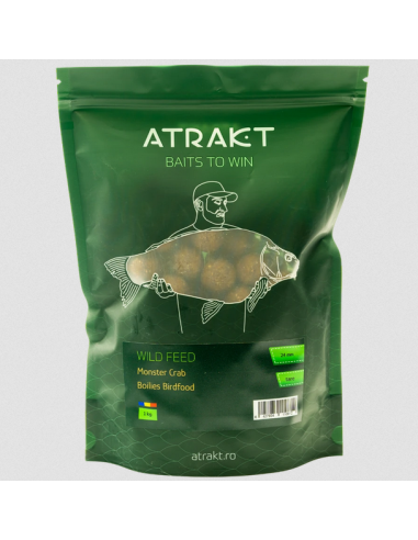 Boilies Atrakt Birdfood Wild Feed, Monstercrab, Tare, 1kg