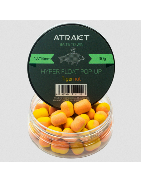Pop-Up Atrakt Hyper Float, Tigernut, 12/14mm, 30g Pop-Up Atrakt Hyper Float, Tigernut, 12/14mm, 30g