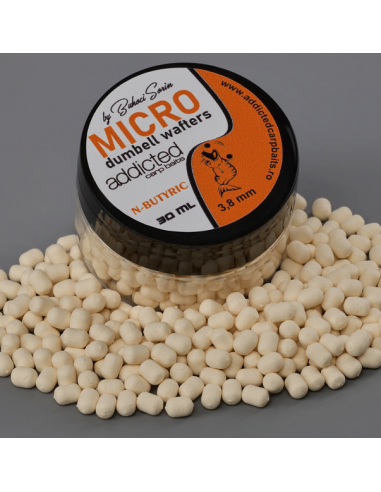 Micro Wafters Addicted Carp Baits, N-Butyric, 3.8mm, 30ml