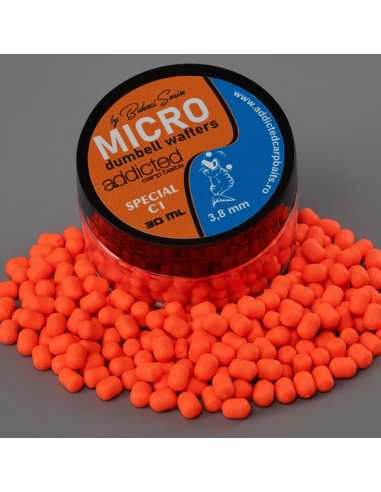 Micro Wafters Addicted Carp Baits, Special C1, 3.8mm, 30ml