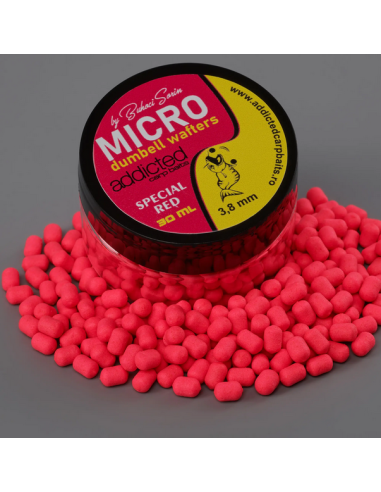 Micro Wafters Addicted Carp Baits, Special Red, 3.8mm, 30ml