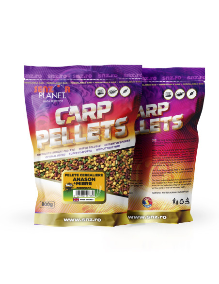 Pelete Cerealiere Senzor Planet, Anason & Miere, 3mm, 800g