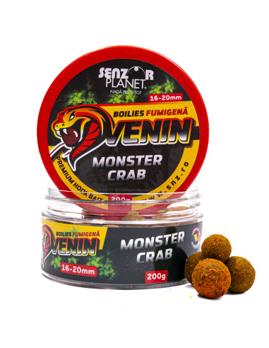 Boilies Pentru Carlig Senzor Planet Fumigena Venin, Monster Crab, 16-20mm, 200g