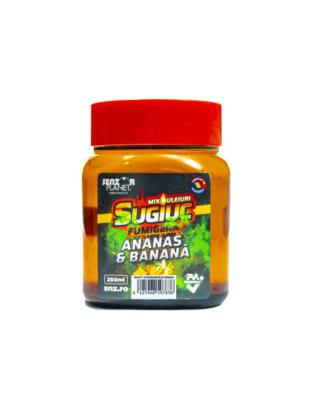 Aditiv Mix Uleiuri Senzor Planet Sugiuc Fumigena, Ananas & Banana, 250ml Aditiv Mix Uleiuri Senzor Planet Sugiuc Fumigena, Ananas & Banana, 250ml