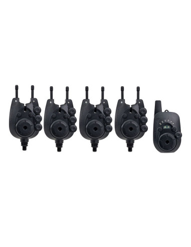 Set 4 Senzori + Statie Carp Pro Hastam Bite Alarm, Multicolor