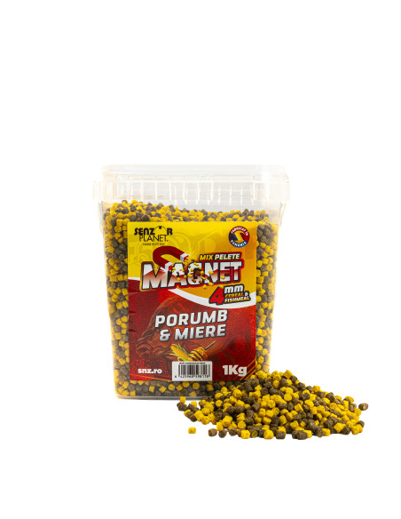 Pelete Senzor Planet Magnet, Porumb & Miere, 4mm, 1kg Pelete Senzor Planet Magnet, Porumb & Miere, 4mm, 1kg