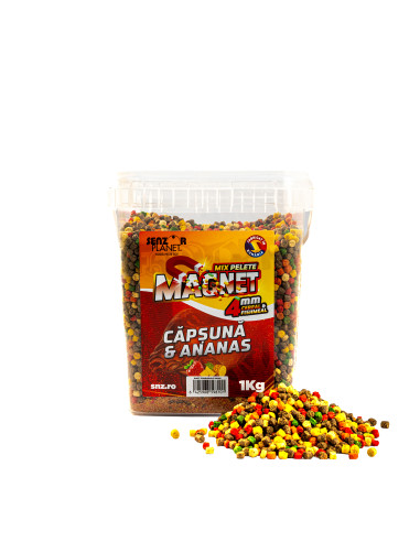 Pelete Senzor Planet Magnet, Capsuna & Ananas, 4mm, 1kg