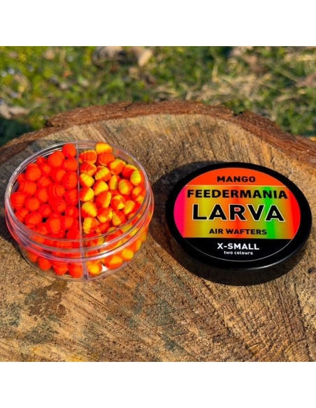 Wafters Feedermania Larva Air Two Tone XS, Mango, 6mm Wafters Feedermania Larva Air Two Tone XS, Mango, 6mm