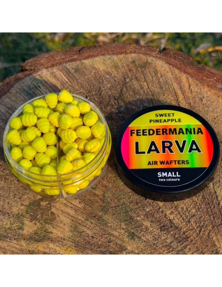 Wafters Feedermania Larva Air Two Tone S, Sweet Pineapple, 8mm