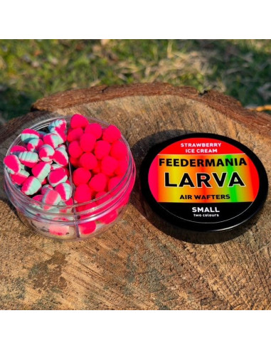 Wafters Feedermania Larva Air Two Tone S, Strawberry-Ice Cream, 8mm