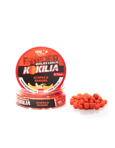 Boilies Pentru Carlig Senzor Planet Kokilia Method Feeder, Scopex & Banana, 5-7mm, 30g