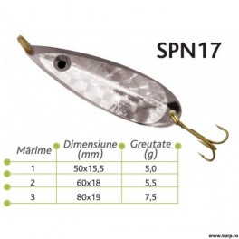 Lingurite oscilante Spn 17 Baracuda 5g