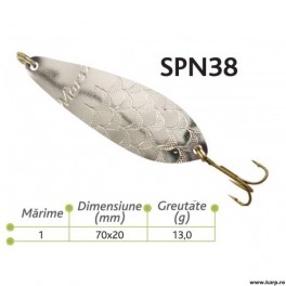 Lingurite oscilante Spn 38 Baracuda 13g
