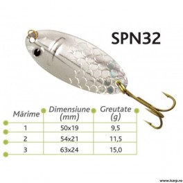 Lingurite oscilante Spn 32 Baracuda 9.5G