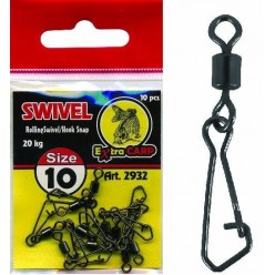 EXTRA CARP VARTEJ CU AGRAFA HOOK Nr.8/22kg/10 Buc/Plic