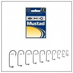 Carlig negru nichel pentru twister Mustad nr.4/0-10buc/plic