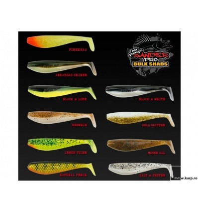 Fox Zander Pro Shad Black n White 10cm