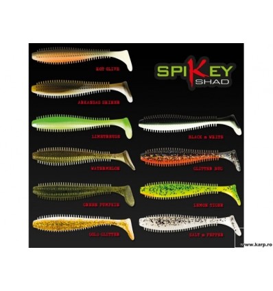 Fox Spikey Shad Hot Olive 9cm