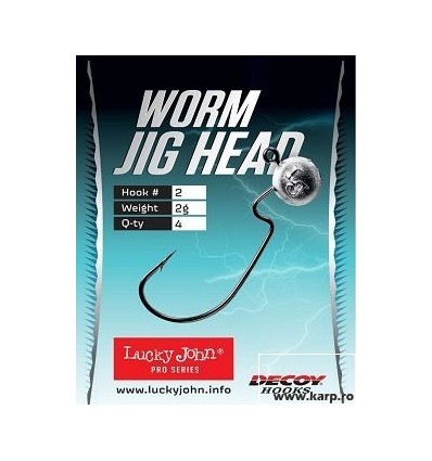 LUCKY JOHN WORM JIG HEAD