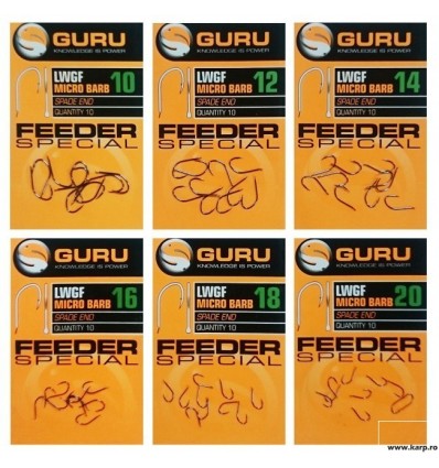 Carlige Guru LWGF Feeder Special, 10buc/plic