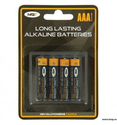 BATERIE ALKALINE NGT 1.5V AAA 4 BUC/BLISTER