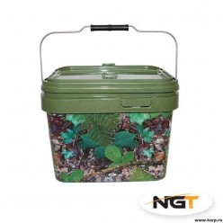 NGT GALEATA PATRATA CAMO CU CAPAC SI CU MANER METALIC