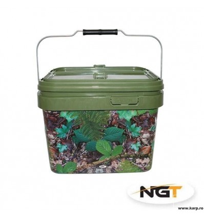 NGT GALEATA PATRATA CAMO CU CAPAC SI CU MANER METALIC