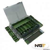 NGT TACKLE BOX SYSTEM 7+ 1 LARGE NGT TACKLE BOX SYSTEM 7+ 1 LARGE