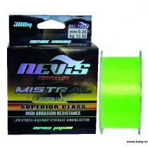 Monofilament Nevis Mistral Fluo Green 300m