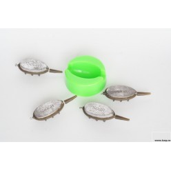 Set Momitoare Method Feeder Evos 4+1 (2x30g, 2x50g) + Matrita