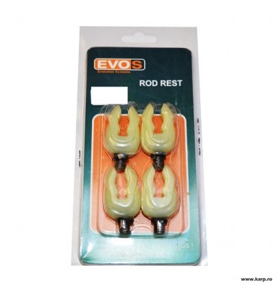 Suport Lansete Evos Cauciuc Fluo Marime S 4buc