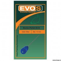 Burghiu Evos Long Handle Boilies si Pelete 1.5mm Blue Burghiu Evos Long Handle Boilies si Pelete 1.5mm Blue