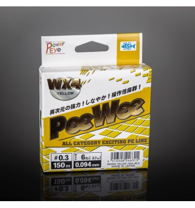 TAILWALK TEXTIL POWER EYE PEE WEE WX4 (YELLOW) 150 m