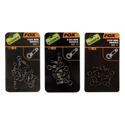 VARTEJ FOX EDGES FLEXI RING SWIVEL 10BUC/PLIC