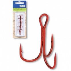 Ancora Zebco Topic Treble Hook Red