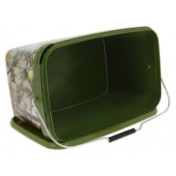 GALEATA CU MANER SI CAPAC NGT SQUARE BAIT BUCKET 12.5L 2
