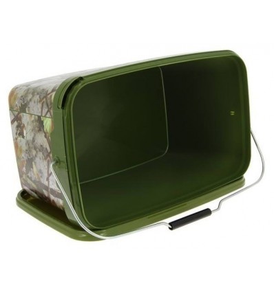 GALEATA CU MANER SI CAPAC NGT SQUARE BAIT BUCKET 12.5L