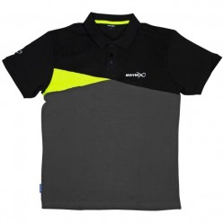 TRICOU MATRIX POLO BLACK-GREY