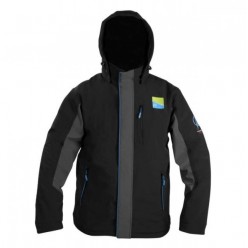 JACHETA PRESTON SOFT SHELL HOODED FLEECE GREY-BLACK