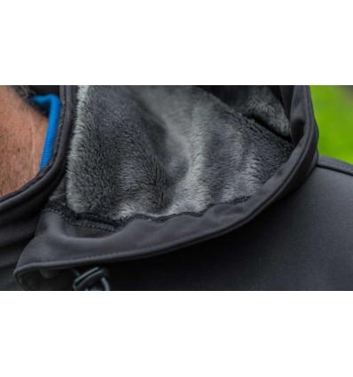 JACHETA PRESTON SOFT SHELL HOODED FLEECE GREY-BLACK