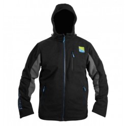 JACHETA PRESTON WINDPROOF HOODED FLEECE GREY-BLACK