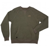 BLUZA FOX CHUNK® CREW POUCH SWEATSHIRT GREEN MARL