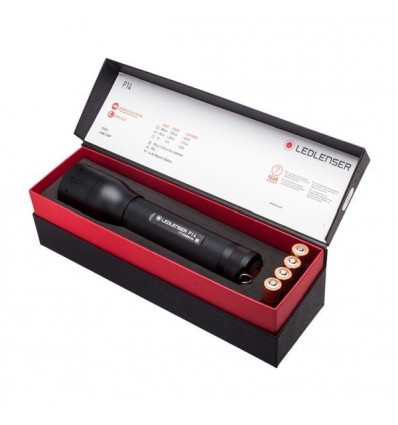 LANTERNA LED LENSER P14 800 LUMENI 4XAA + HUSA