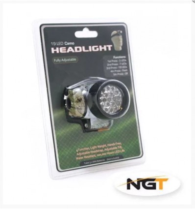 LANTERNA CAP NGT CAMO 19 LEDURI